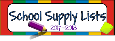 2017 - 2018 MU School Supply Lists